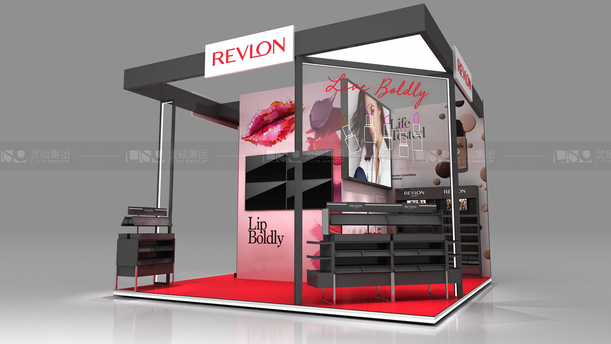 露華濃-上海展會(huì)展臺(tái)設(shè)計(jì)案例