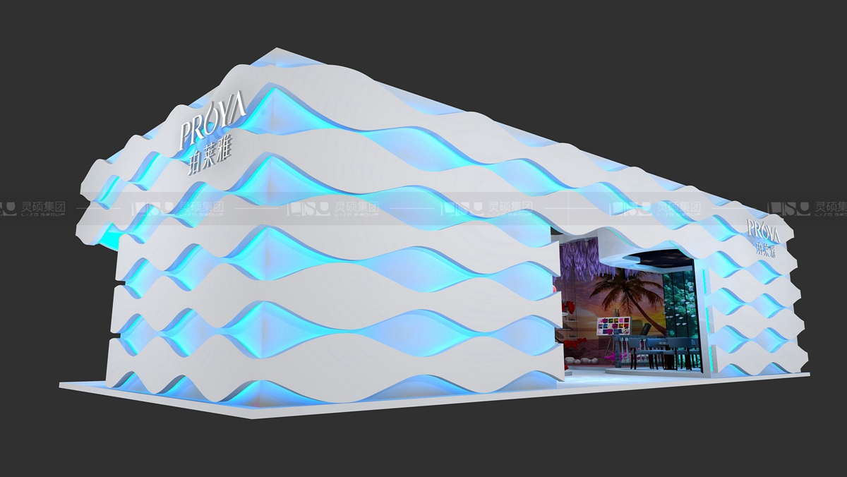 珀萊雅-美容展展臺設計案例