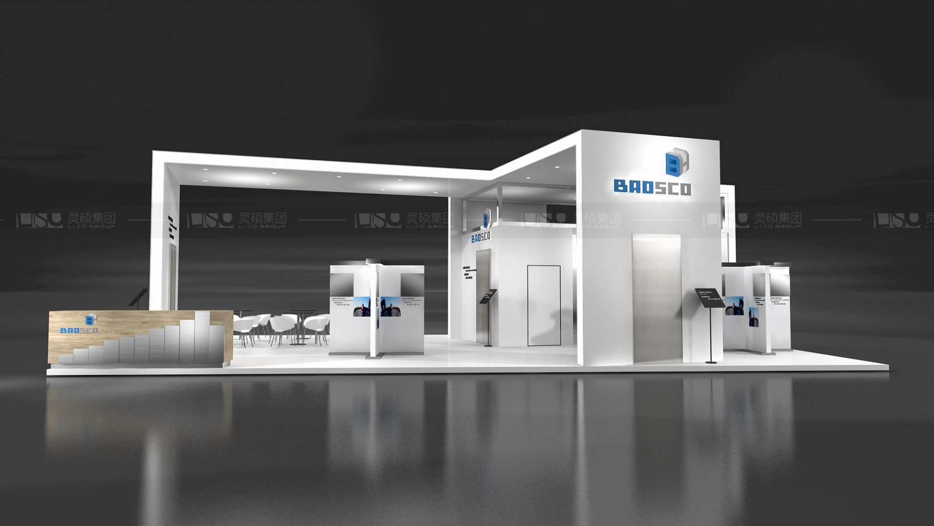 寶鴻-電梯展展臺設(shè)計案例