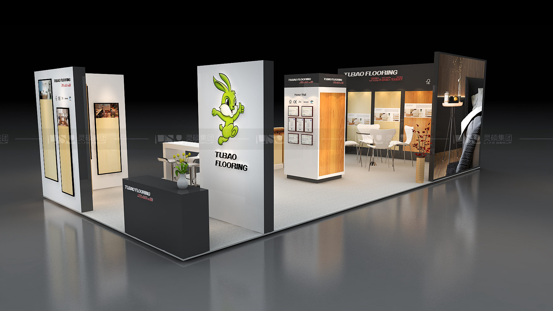 國外展臺設(shè)計搭建-兔寶寶