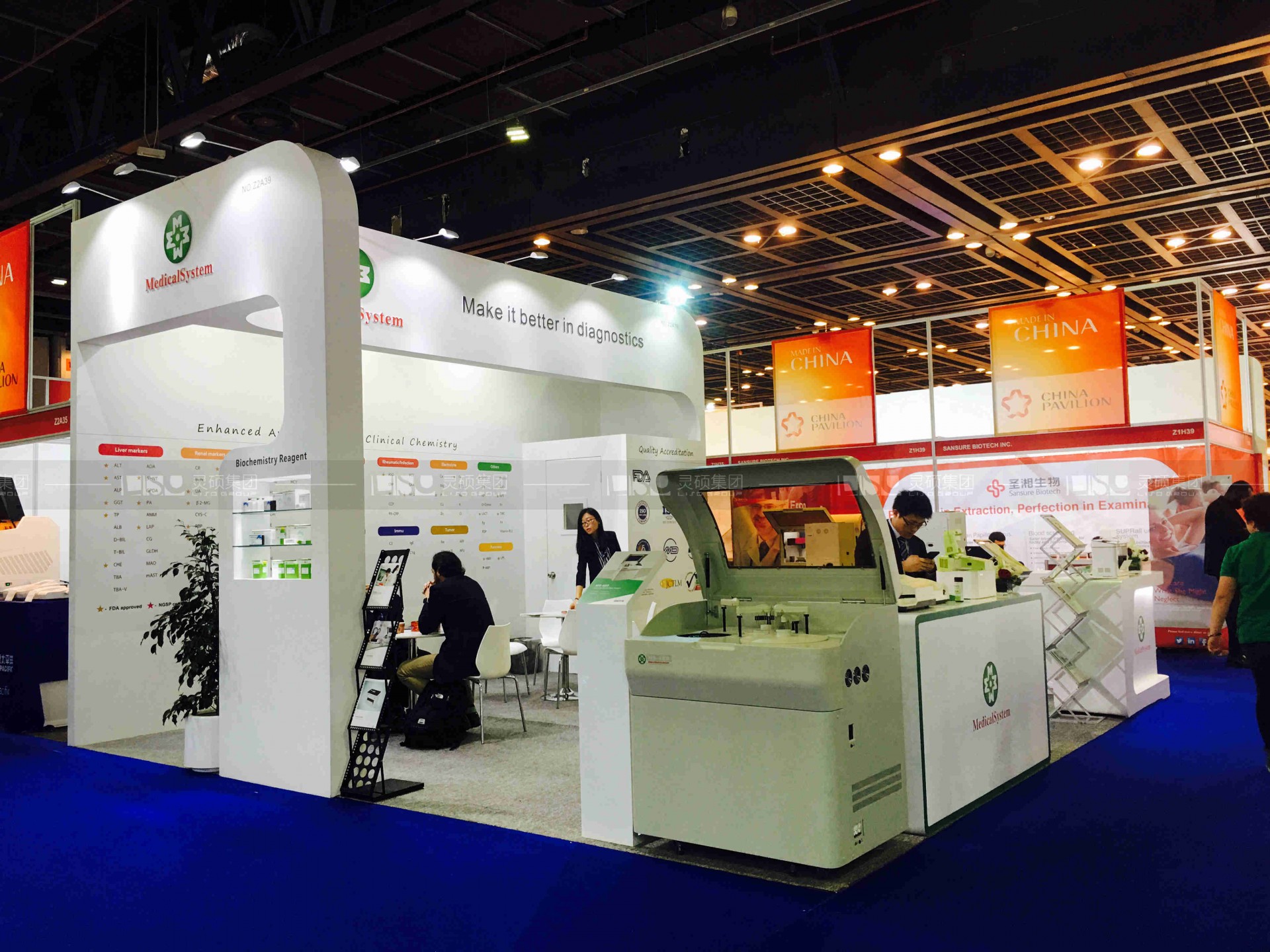 國(guó)外展臺(tái)設(shè)計(jì)搭建-美康生物