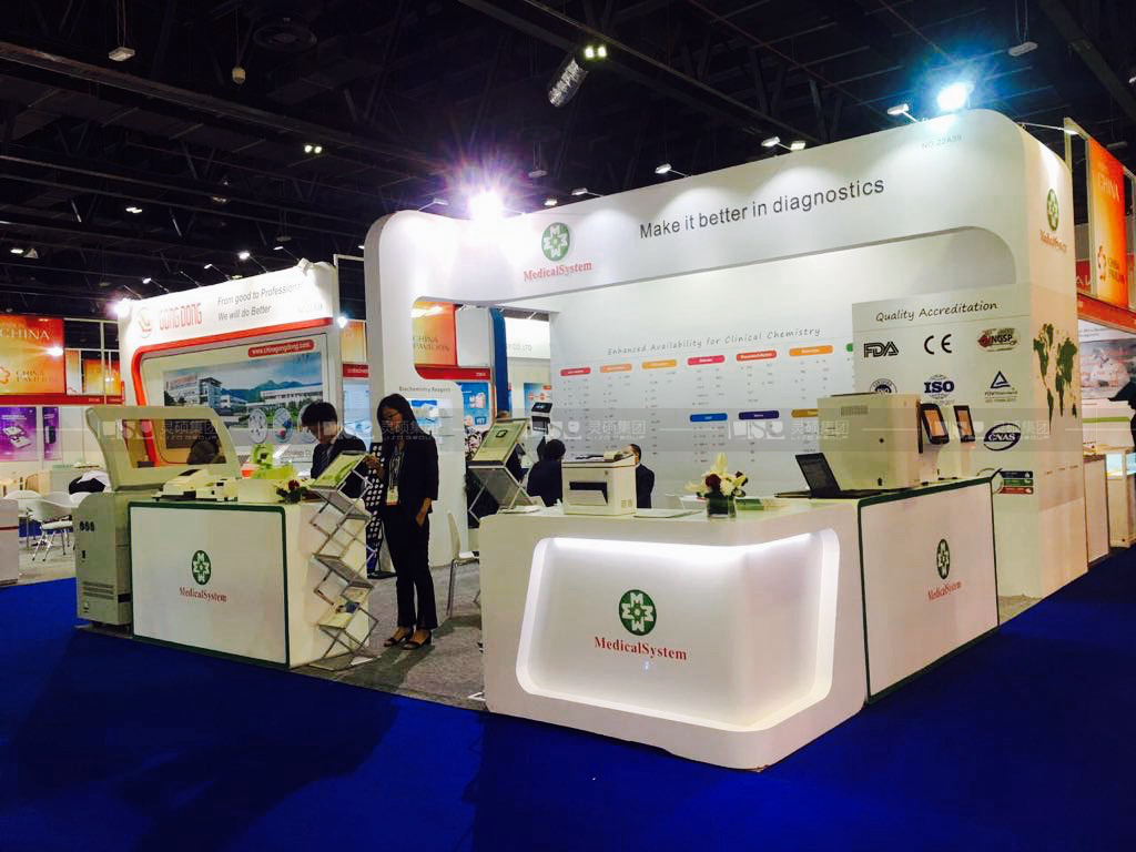 國(guó)外展臺(tái)設(shè)計(jì)搭建-美康生物