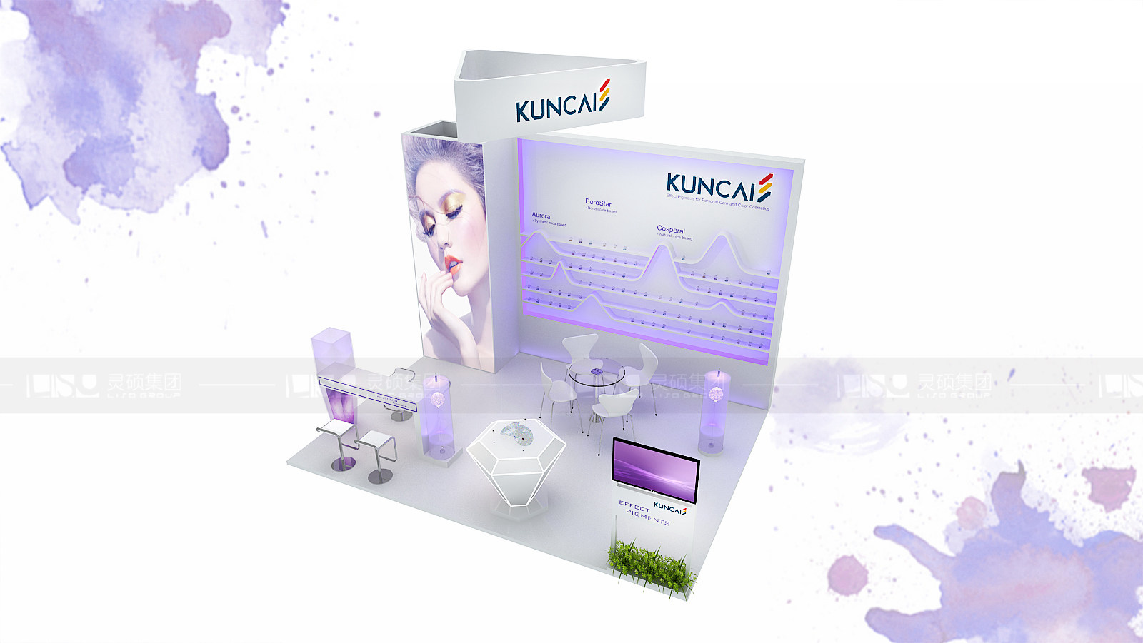 國外展臺設(shè)計(jì)搭建-坤彩科技