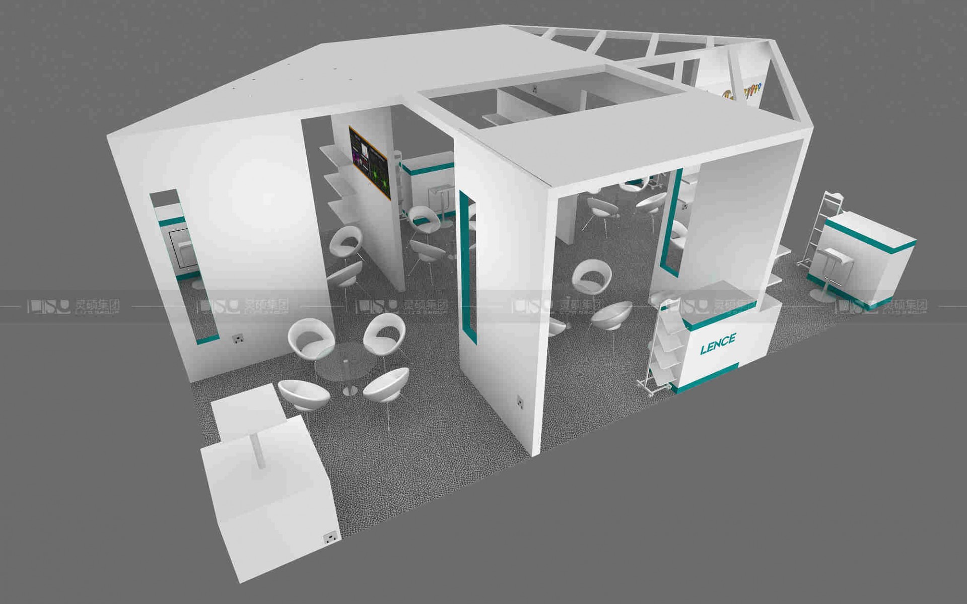 國外展臺設(shè)計搭建-LENCE燈具