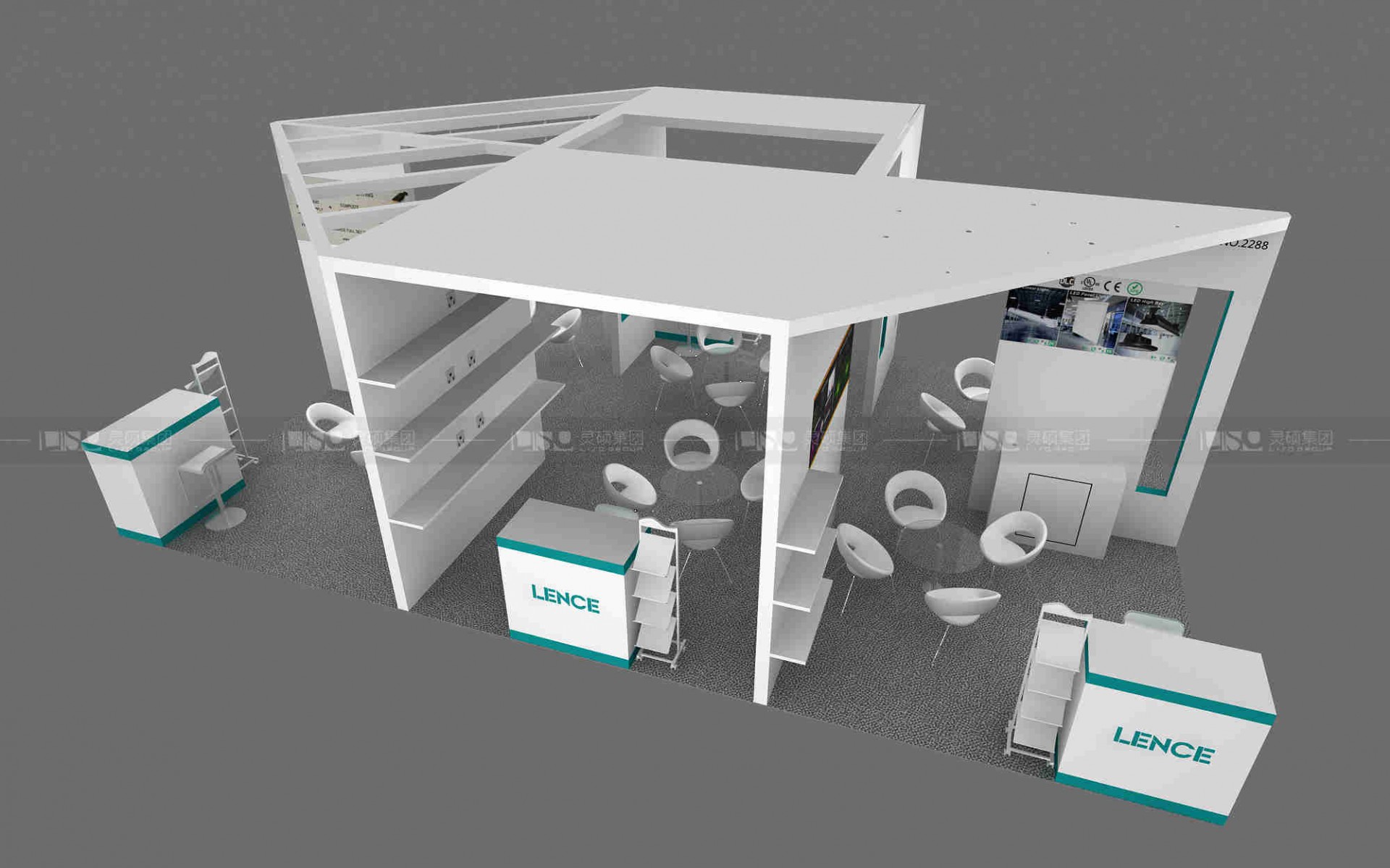 國外展臺設(shè)計搭建-LENCE燈具
