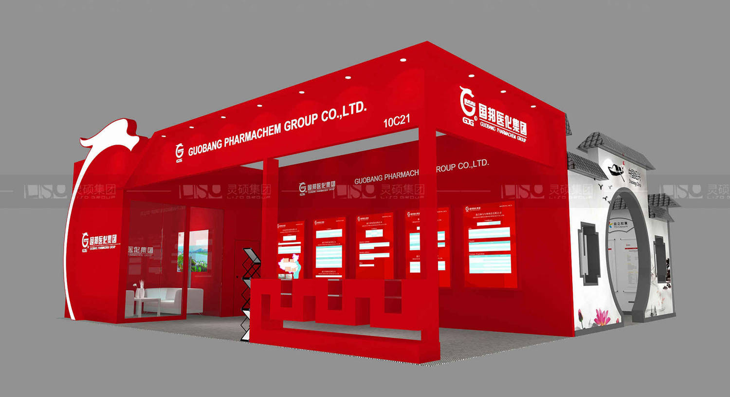 國外展臺設(shè)計搭建-國邦醫(yī)藥