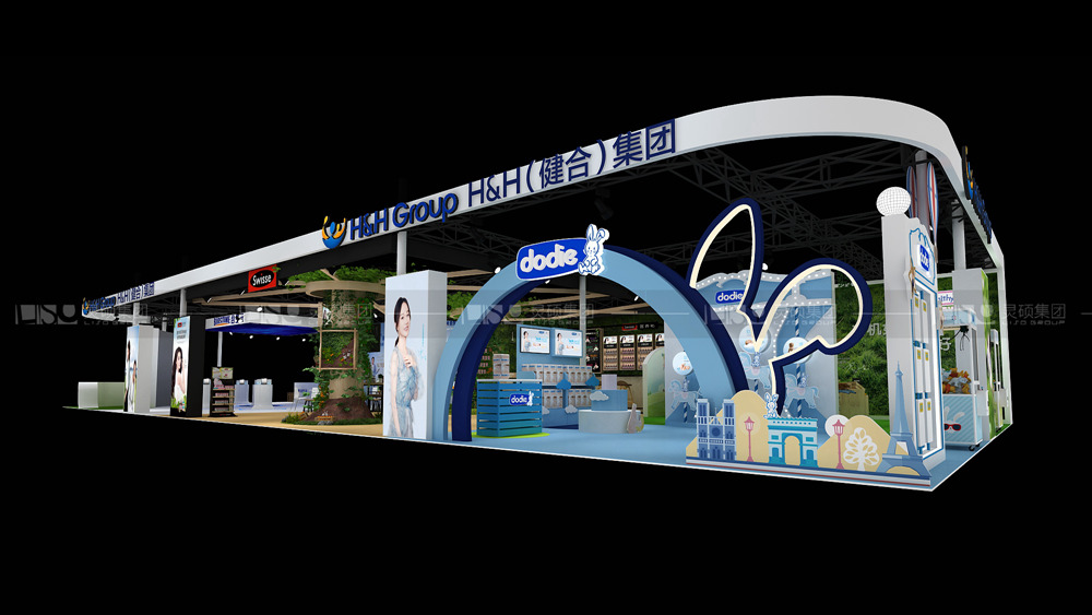 合生元-孕嬰童展臺設(shè)計案例