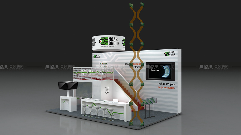 NCAB-慕里黑電子展臺設(shè)計