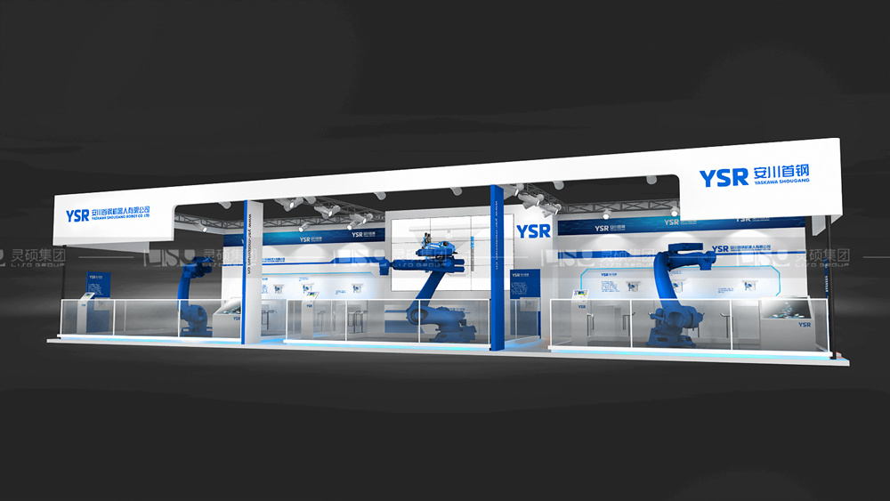 安川-慕里黑電子展臺設(shè)計(jì)