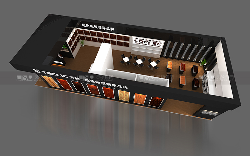 天格地板-地材展臺設(shè)計搭建案例