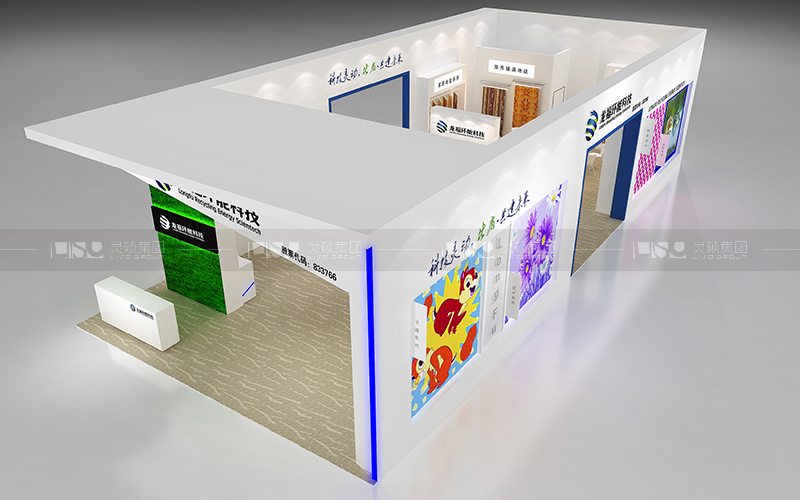 龍福-地材展臺設(shè)計搭建案例