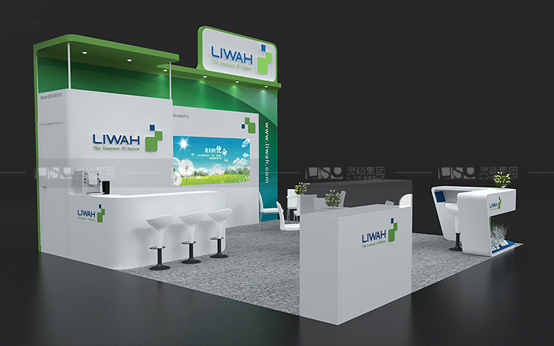 立華制藥-食品添加劑展臺設(shè)計搭建案例