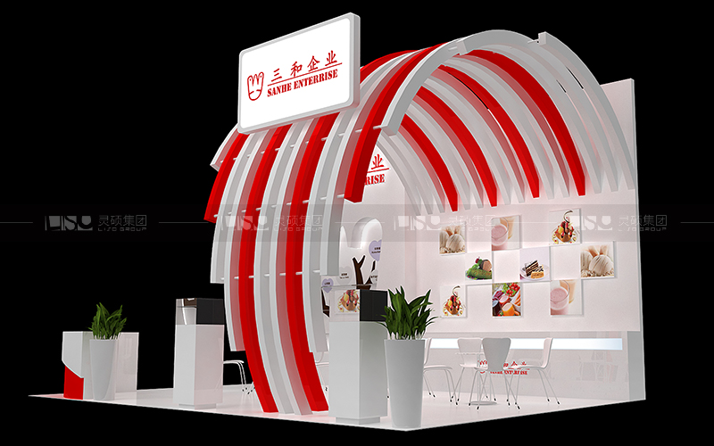 三和-食品添加劑展臺設(shè)計搭建案例