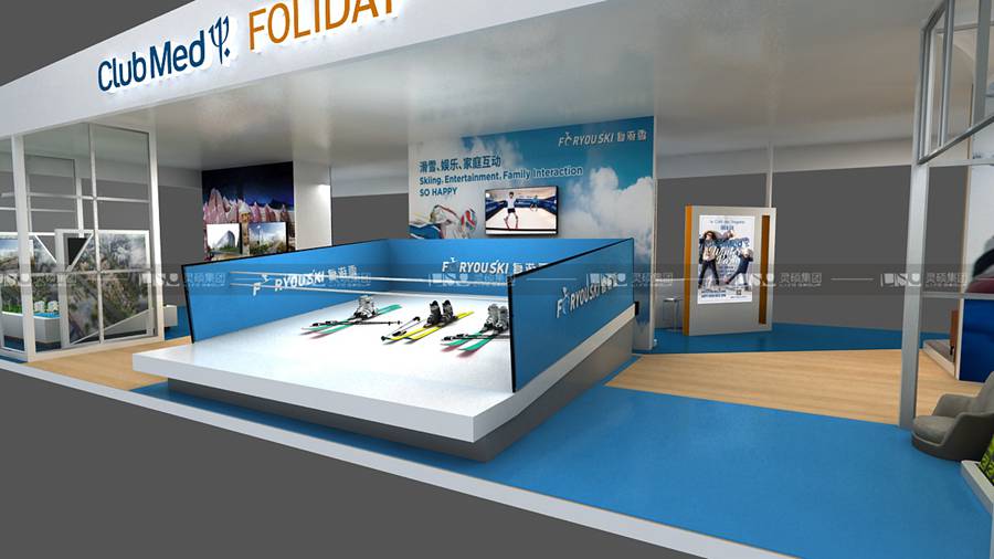 復(fù)星旅文-2019年上海展會展臺設(shè)計案例