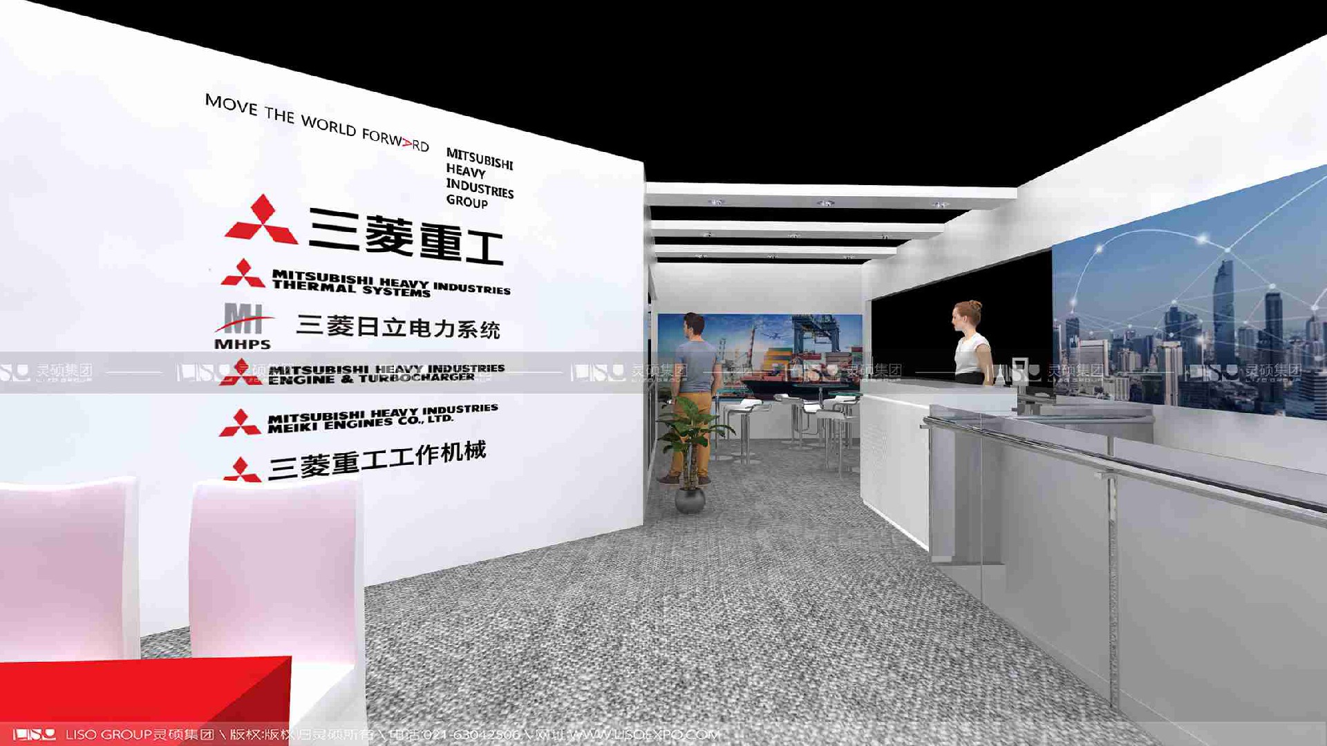 三菱-上海展會展臺設計案例