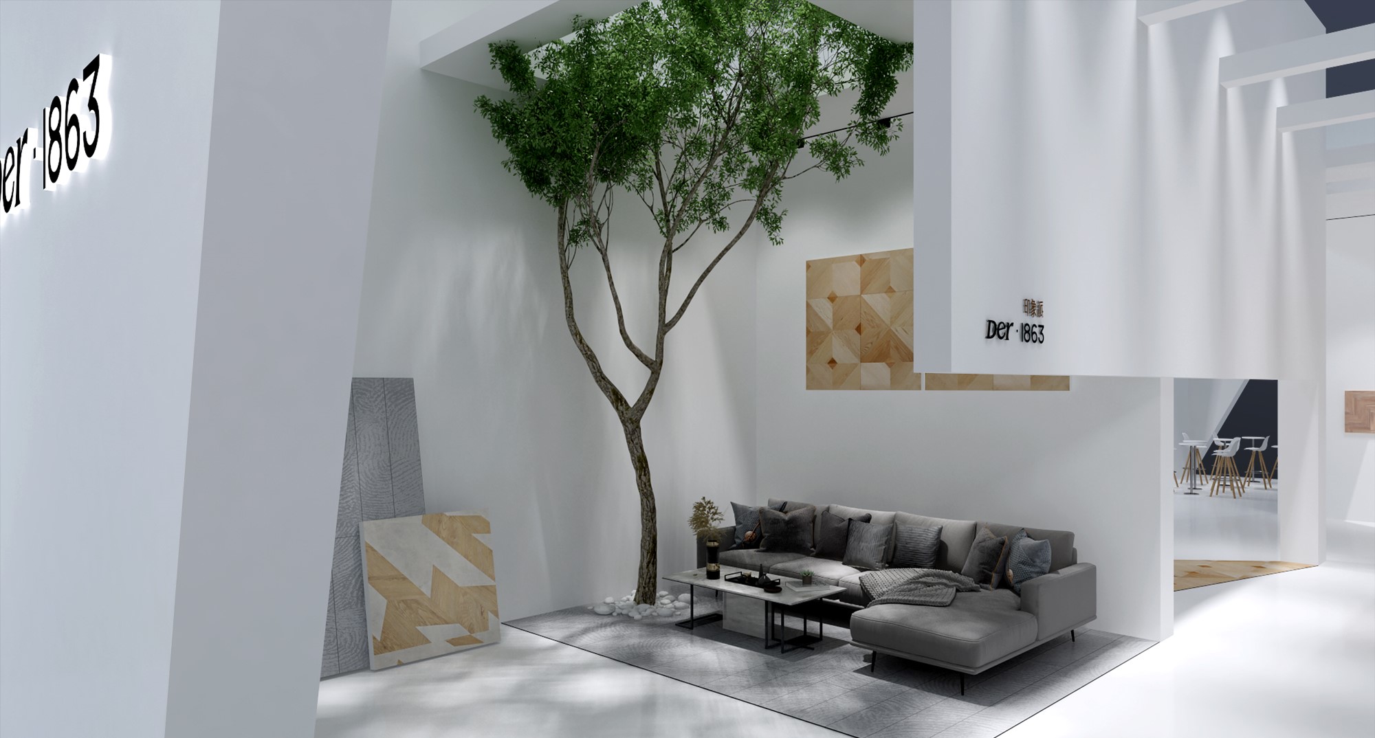 德爾集團(tuán)—地面材料展展臺設(shè)計案例