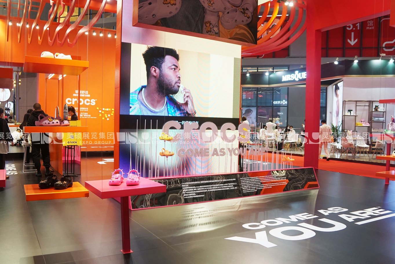 卡駱馳crocs-上海展會展臺設(shè)計搭建案例