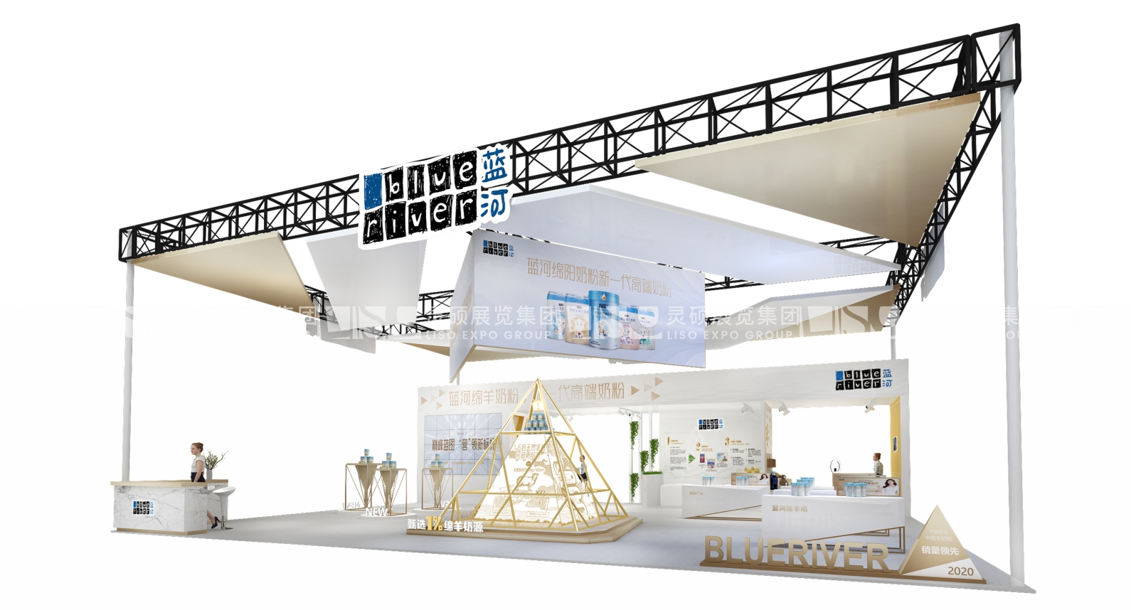藍河-上海展會展臺設(shè)計搭建案例