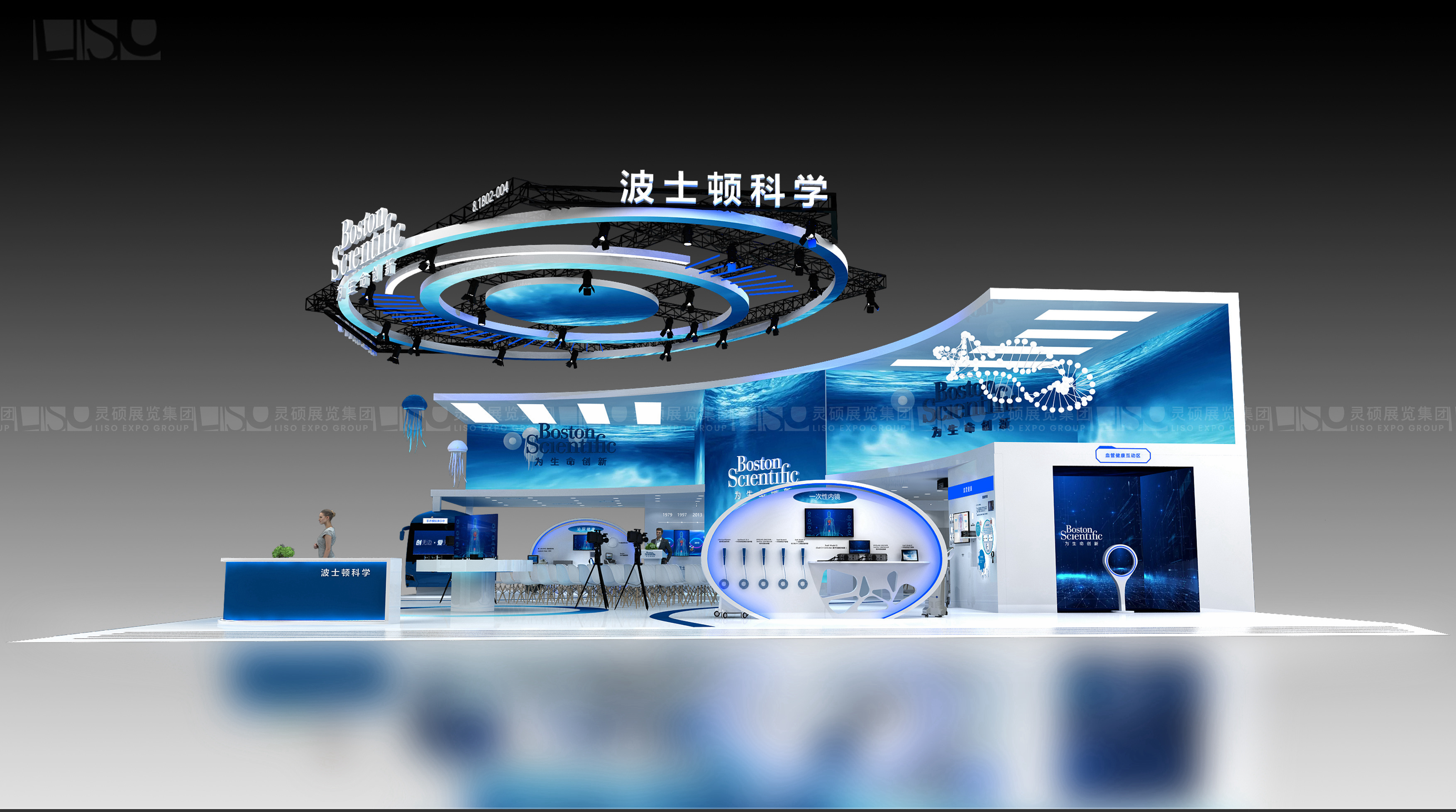 波士頓-上海展會(huì)展臺(tái)設(shè)計(jì)搭建案例