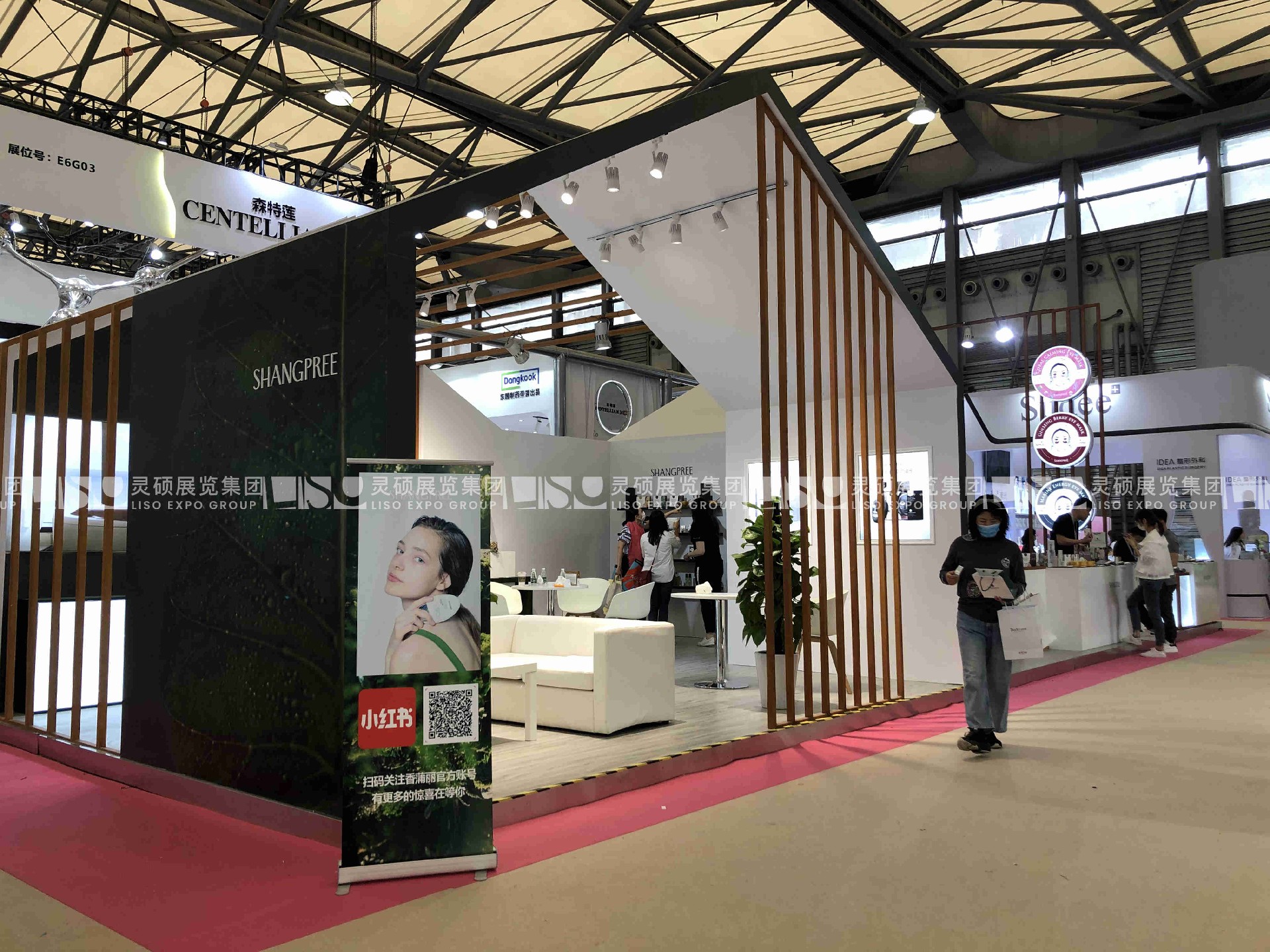 香蒲麗SHANGPREE—美博會展臺設計搭建案例