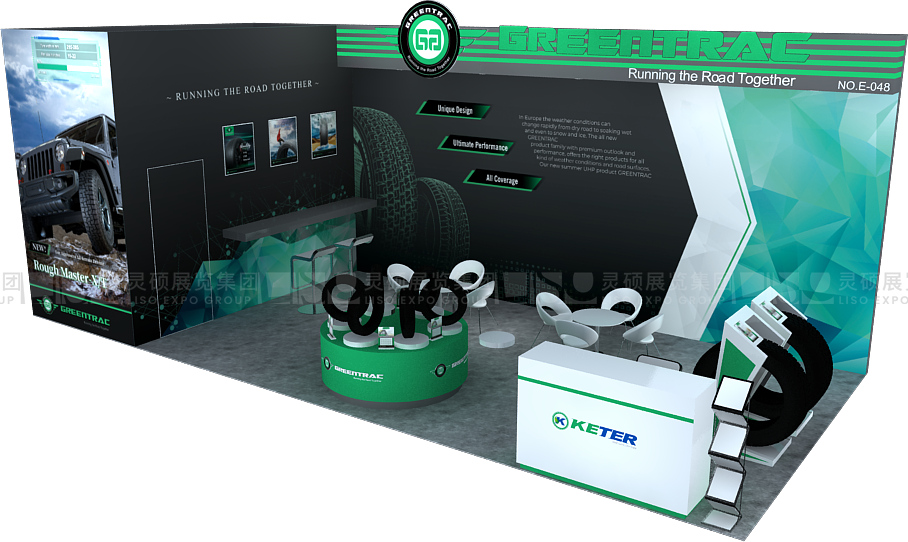 國(guó)外展臺(tái)設(shè)計(jì)搭建-凱特輪胎