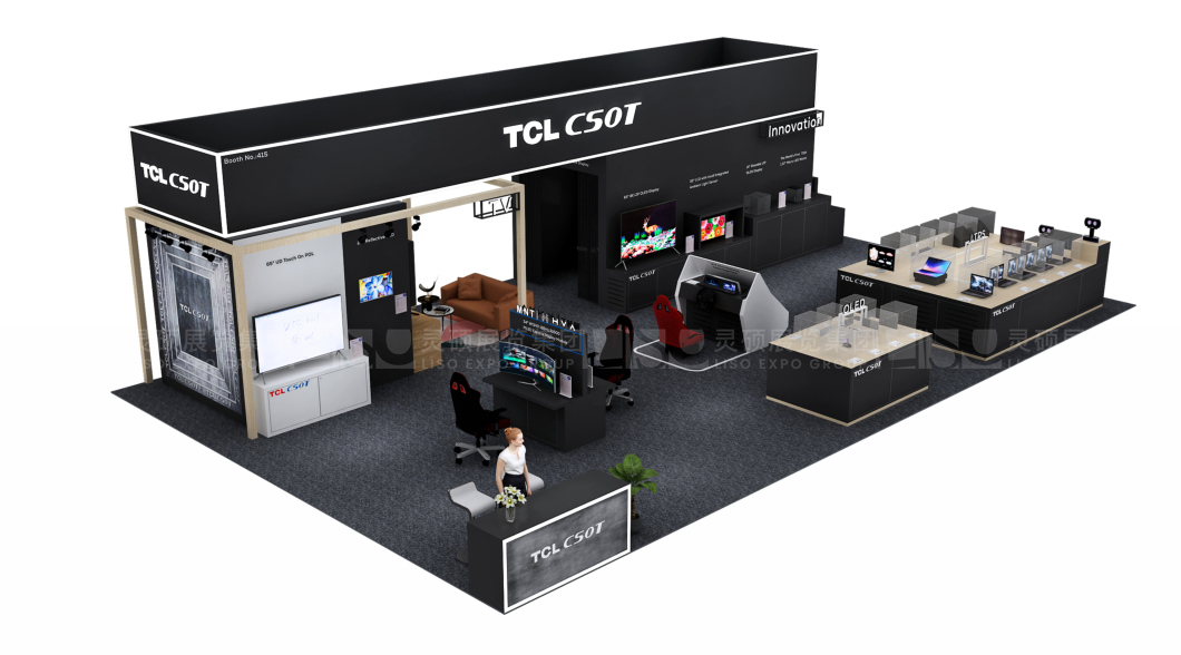 國(guó)外展臺(tái)設(shè)計(jì)搭建-華星光電