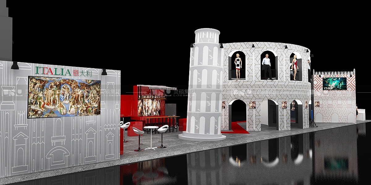 意大利國家館-2019年上海展會展臺設(shè)計案例