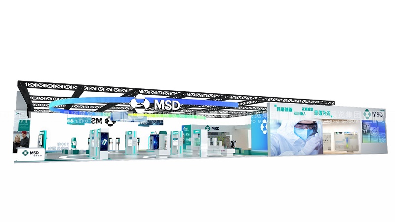 默沙東MSD上海展會展臺設(shè)計案例