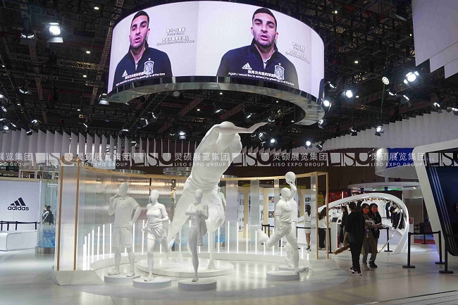 阿迪達斯adidas上海展會展覽展臺設計搭建案例