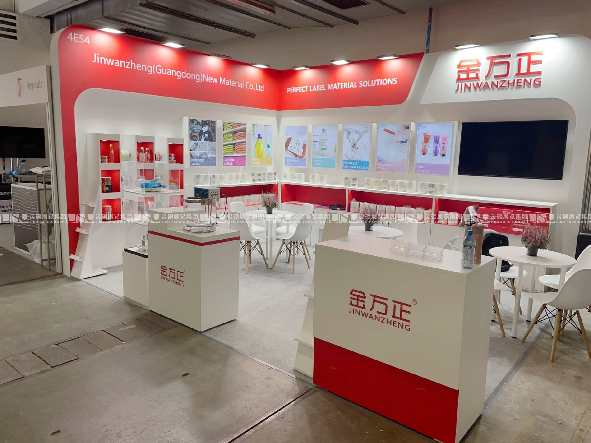 國際標(biāo)簽展展臺(tái)設(shè)計(jì)搭建-金萬正