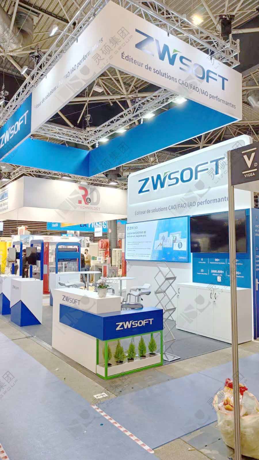 法國工業(yè)展展臺設計搭建-中望