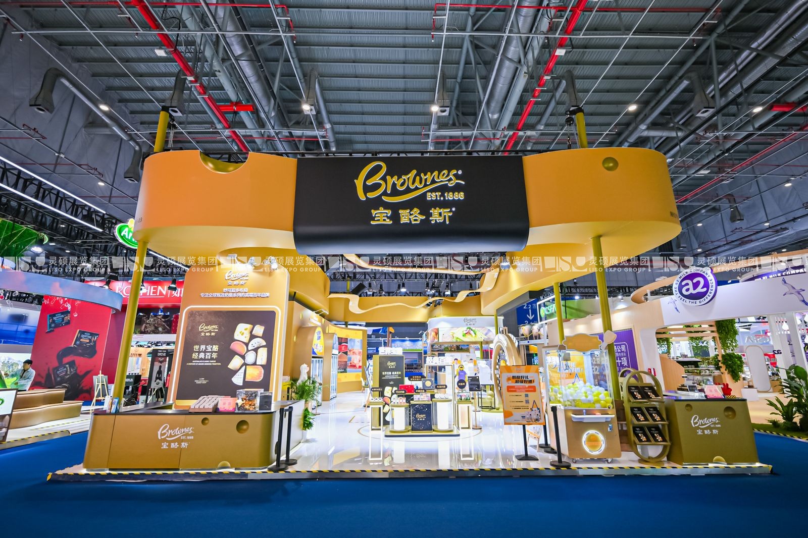 上海展會展臺搭建設(shè)計-妙可藍(lán)多