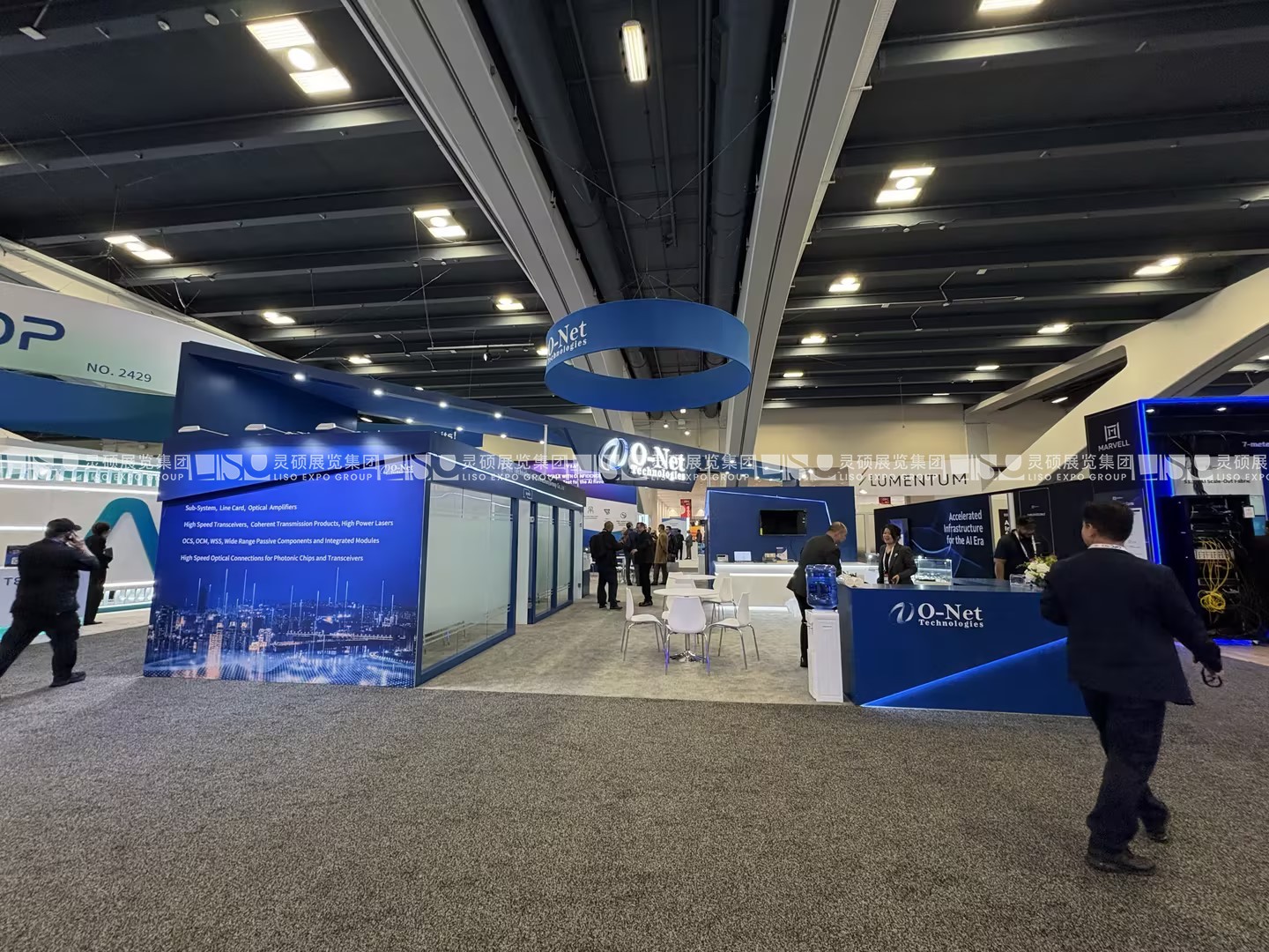 美國展臺設(shè)計(jì)搭建（光纖通訊展）