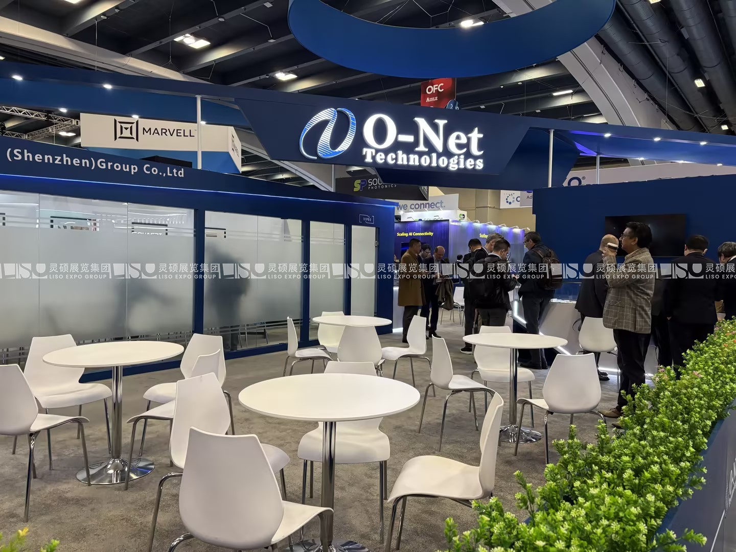 美國展臺設(shè)計(jì)搭建（光纖通訊展）