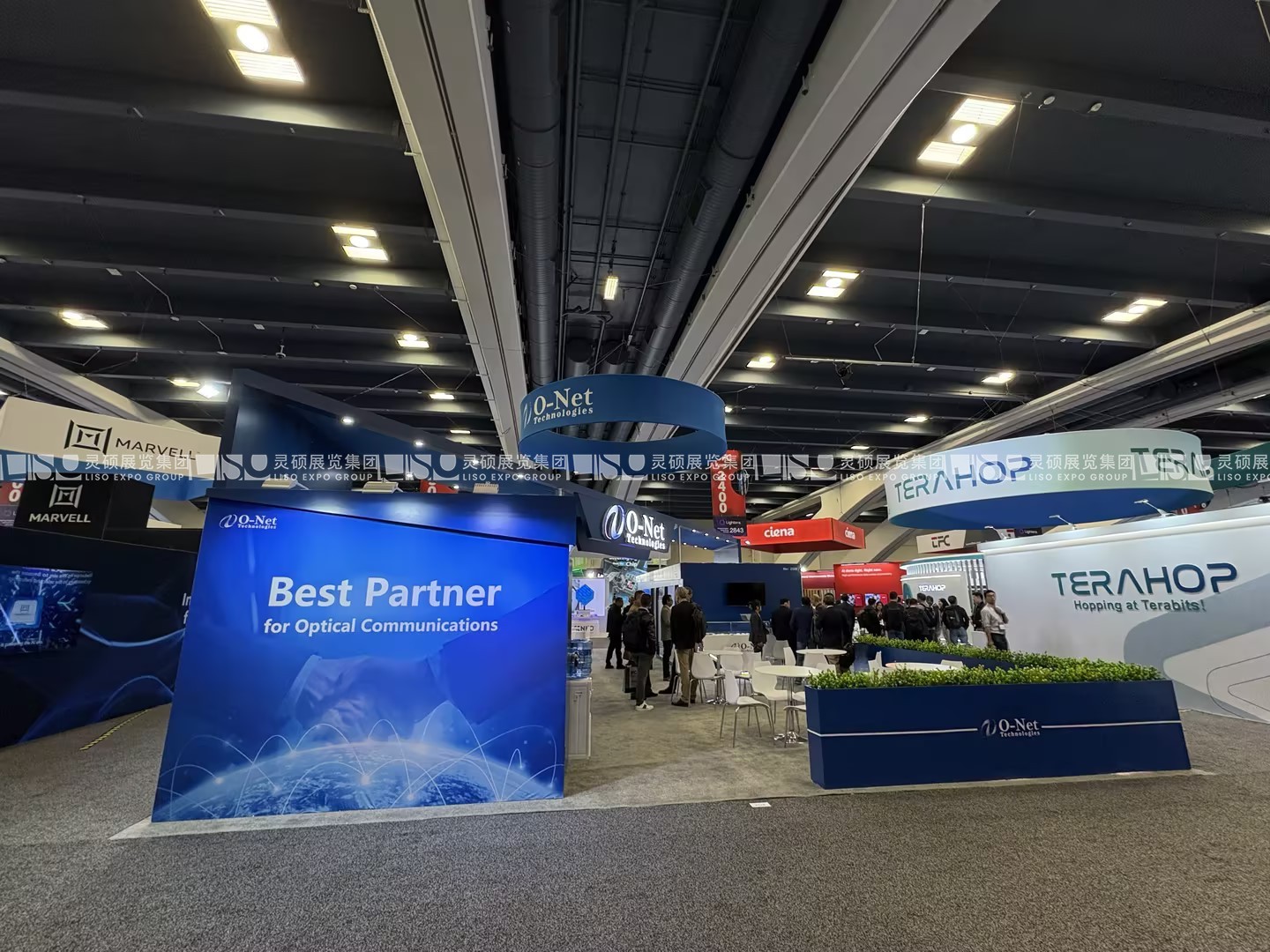 美國展臺設(shè)計(jì)搭建（光纖通訊展）