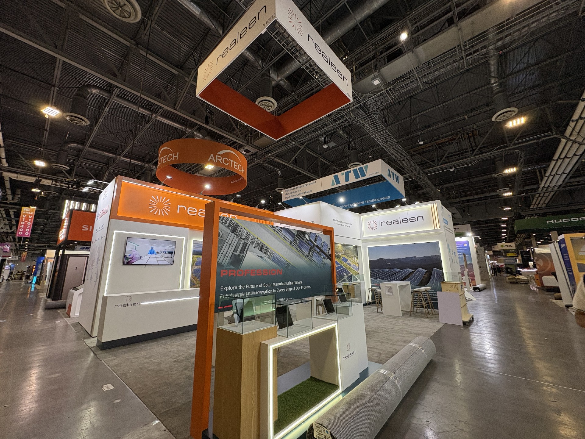 美國(guó)展臺(tái)設(shè)計(jì)搭建（太陽(yáng)能展）